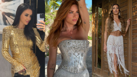 Em fotos publicadas nas redes sociais, as celebridades exibiram o estilo eleito para passar a virada de ano