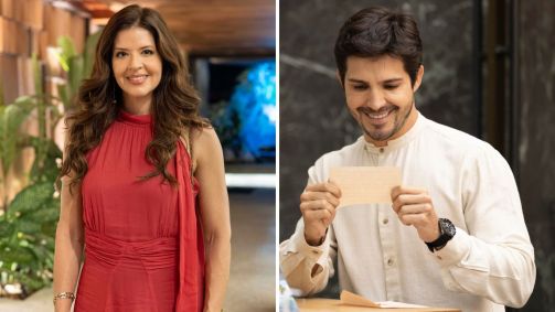 Fátima (Mariana Santos) e Gael (Igor Cosso) se aproximam em "Mania de Você"