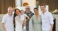 Gabi Luthai mostra batizado do filho com Teo Teló; veja fotos