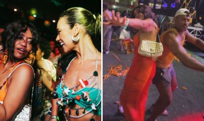 Gaby Amarantos se joga na dança com ex-BBBs Alane e Fred Nicácio em festival