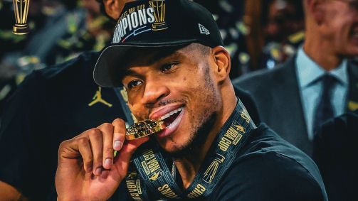 Giannis comemora título da NBA Cup de 2024/25