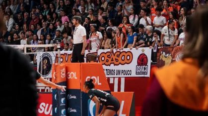 Ginásio José Liberatti durante partida do Osasco pela Superliga