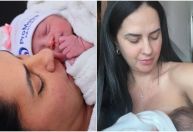 Graciele Lacerda conta experiência de amamentar pela primeira vez