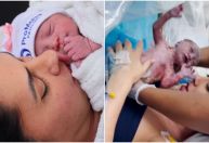 Graciele Lacerda publica vídeo do parto de Clara, sua 1ª filha com Zezé