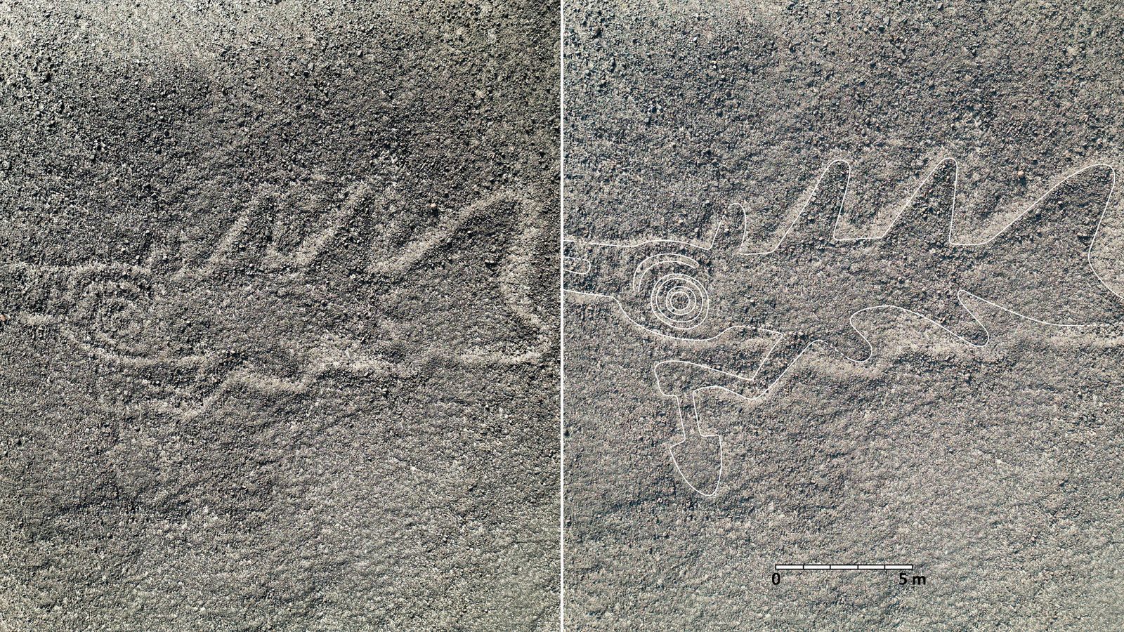 Um modelo baseado em IA ajudou arqueólogos a descobrir muitos outros símbolos misteriosos gravados no deserto de Nazca, no Peru • Instituto Universitário Yamagata de Nasca