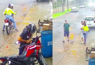 Casal rouba moto, veículo falha e mulher é deixada para trás por parceiro; veja
