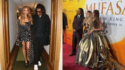 Jay-Z, Beyoncé e Blue Ivy foram à pré-estreia de "Mufasa: O Rei Leão"