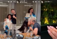 Juliette é pedida em casamento em festa de aniversário: "Mulher maravilhosa"