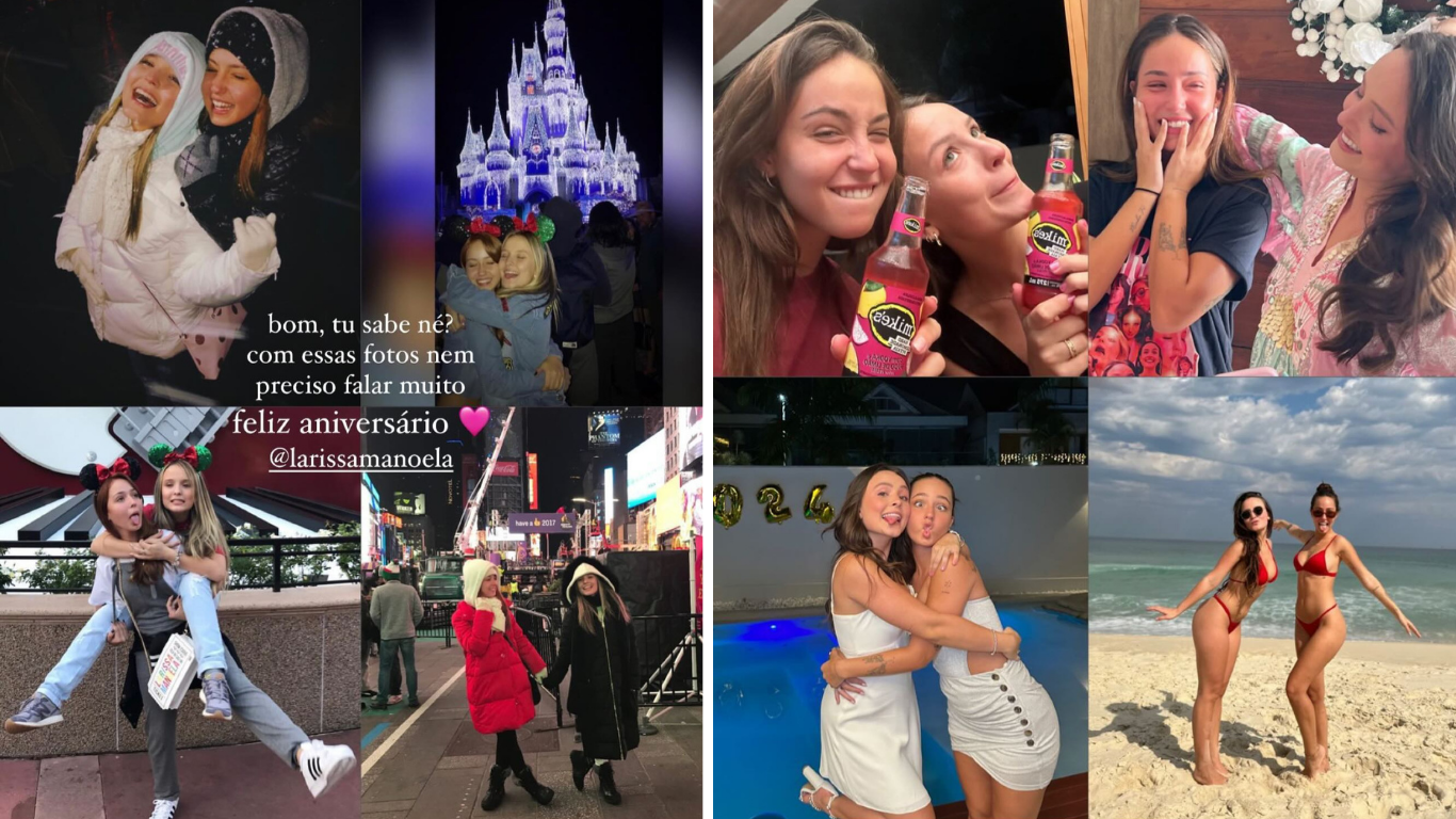 Mharessa também prestou homenagem à Larissa neste sábado (28) • Instagram/Mharessa