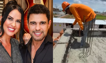 Zezé Di Camargo mostra evolução de obra de mansão na Chapada dos Guimarães; veja