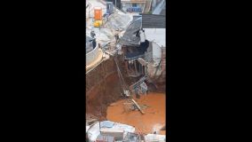 Desabamento em canteiro de obras da futura estação Bela Vista, da linha 6-laranja do metrô de São Paulo
