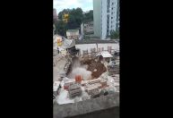 Vídeo: Parte do canteiro de obras de estação do metrô desaba no centro de SP