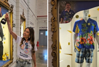Patrícia Abravanel mostra exposição de roupas de Silvio Santos no SBT; veja