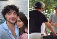Nattanzinho posa com Rafa Kalimann e chama pai da influenciadora de sogro