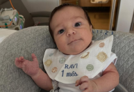 Viih Tube mostra fotos inéditas de Ravi em seu 1º mesversário no hospital; veja