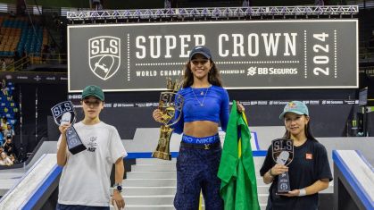 Rayssa Leal garantiu o tricampeonato do SLS Super Crown