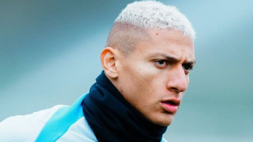 Richarlison em treino do Tottenham