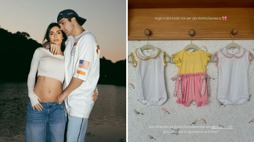 Jade Magalhães está à espera de Serena, sua primeira filha com Luan Santana