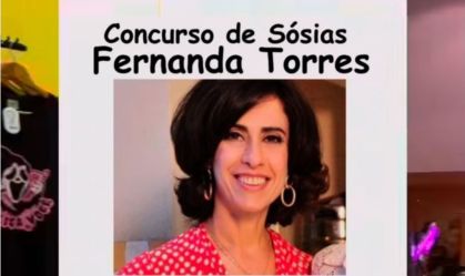 Após Selton Mello, concurso busca sósia de Fernanda Torres em São Paulo