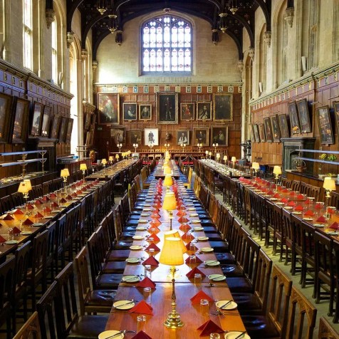 Refeitório da Christ Church College, em Oxford • Divulgação/Christ Church College