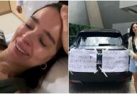 Vera Viel celebra última sessão de radioterapia ao lado de Rodrigo Faro e filhas