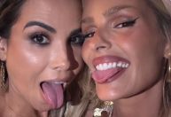 Ex-BBBs, Yasmin Brunet e Wanessa Camargo se encontram em festa de Virginia
