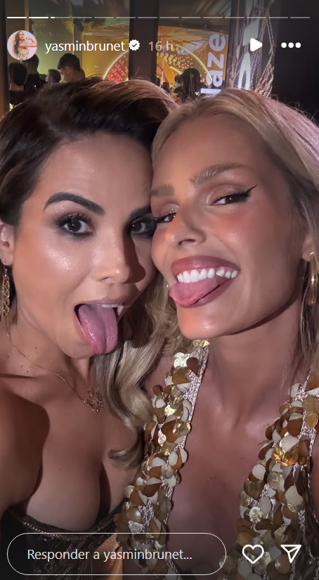 Yasmin Brunet publicou selfie ao lado da cantora e amiga • Instagram/Yasmin Brunet