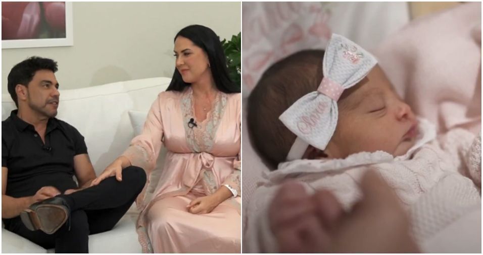 Zezé Di Camargo e Graciele Lacerda apresentam filha recém-nascida, Clara |  CNN Brasil