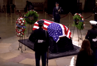 Jimmy Carter é homenageado em cerimônia de estado no Capitólio