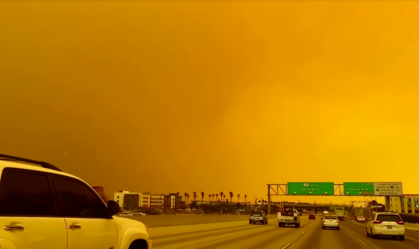 Céu laranja Califórnia