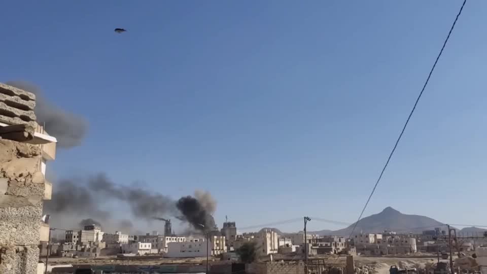 Explosion and smoke seen at power station in Yemen, amid Israeli airstrike