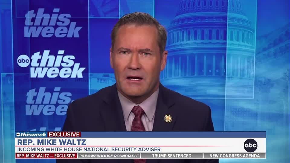 Trump's incoming National Security Adviser Waltz tells ABC he expects call between Trump and Putin