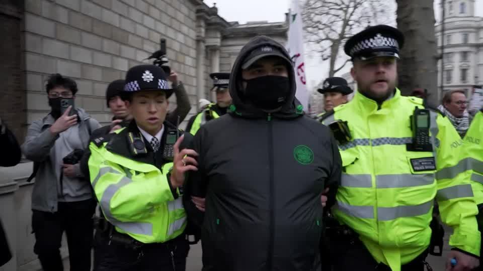 Police arrest pro-Palestinian protesters in London