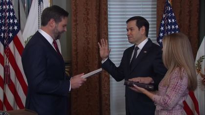 Marco Rubio toma posse como secretário de Estado dos EUA