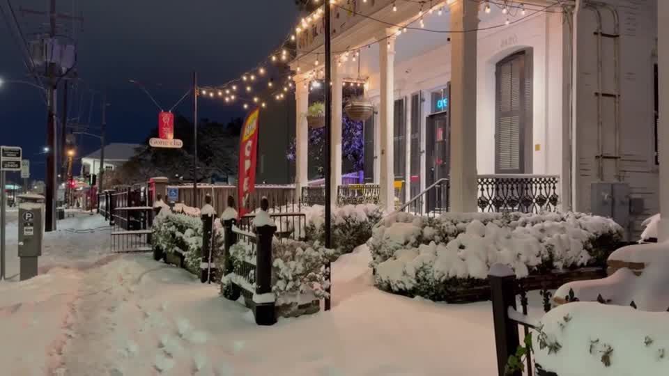 Neve em Nova Orleans