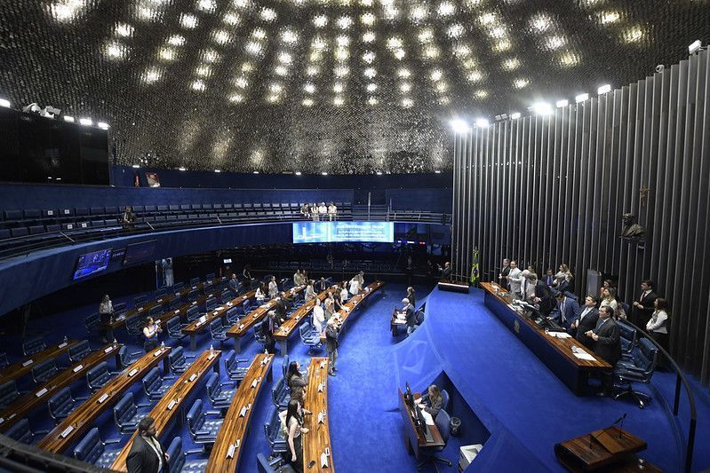 Plenário do Senado Federal durante sessão solene do Congresso