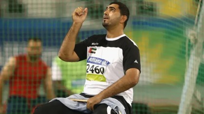 Abdullah Hayayei competindo em 2015 durante o Campeonato Mundial de Atletismo