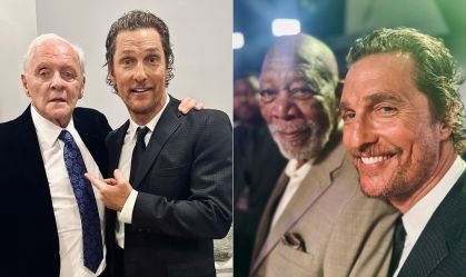 Matthew McConaughey posa ao lado de lendas do cinema; veja