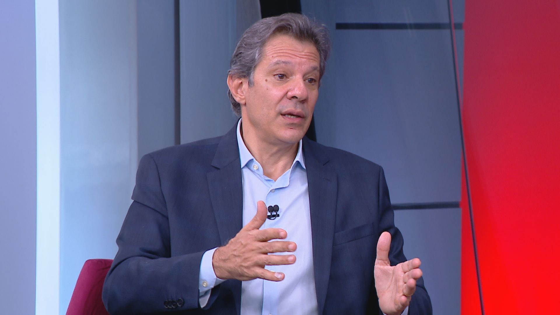 Fernando Haddad, ministro da Fazenda, em entrevista exclusiva à CNN