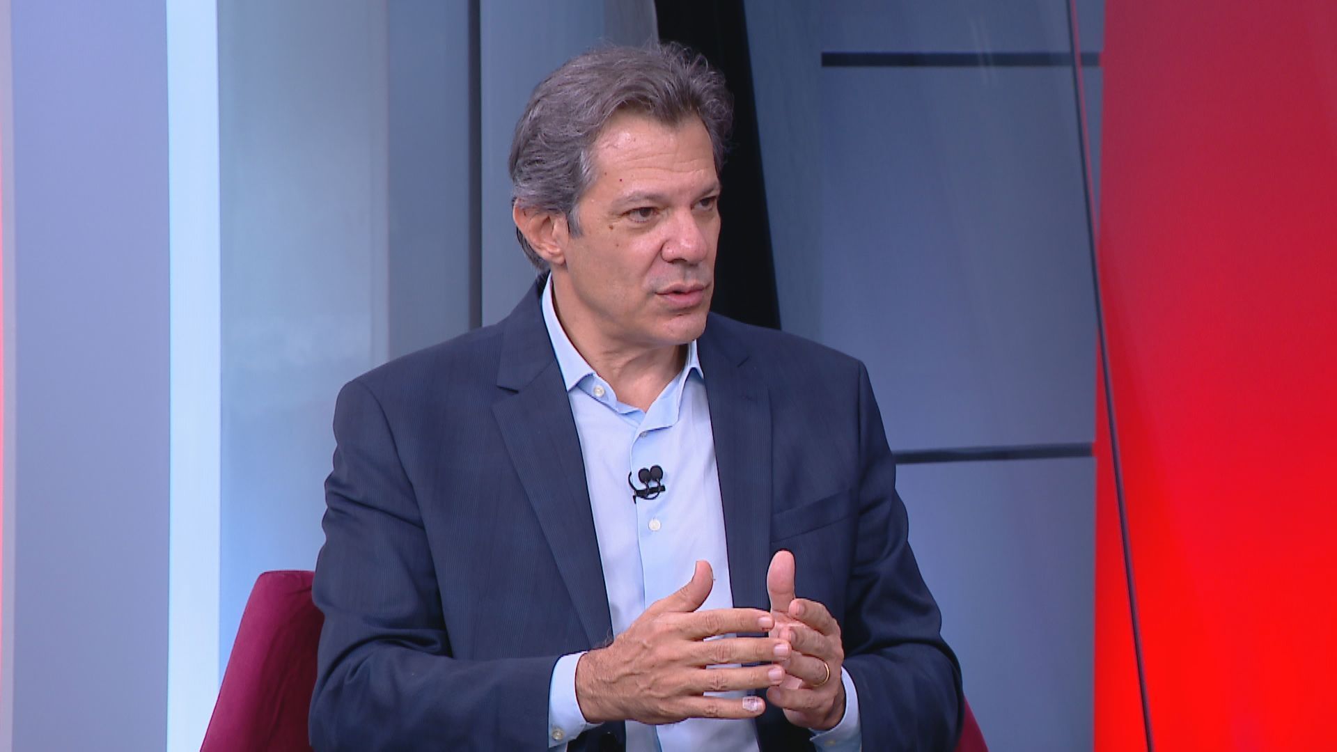 O ministro Fernando Haddad, em entrevista à CNN