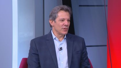 Fernando Haddad, ministro da Fazenda, em entrevista exclusiva à CNN