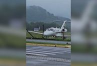 Vídeo mostra novo ângulo de pouso de avião antes de explodir em Ubatuba