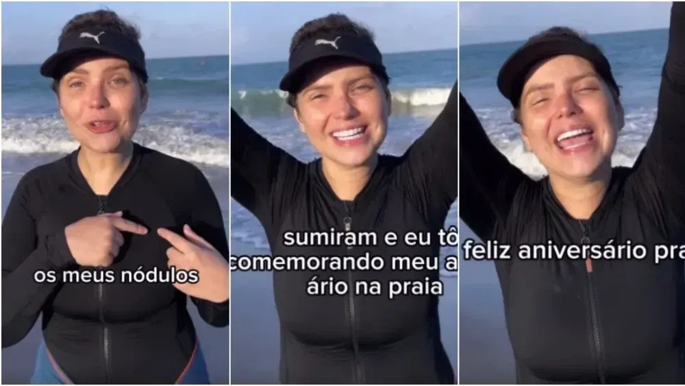 Camila Campos celebra melhora em tratamento de Câncer