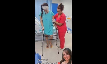 Jovem baleada pela PRF no RJ não deverá ter sequelas; "milagre", diz médico