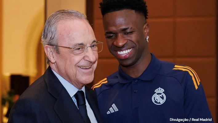 Florentino Perez e Vini Jr