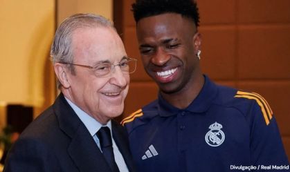 Florentino Perez e Vini Jr