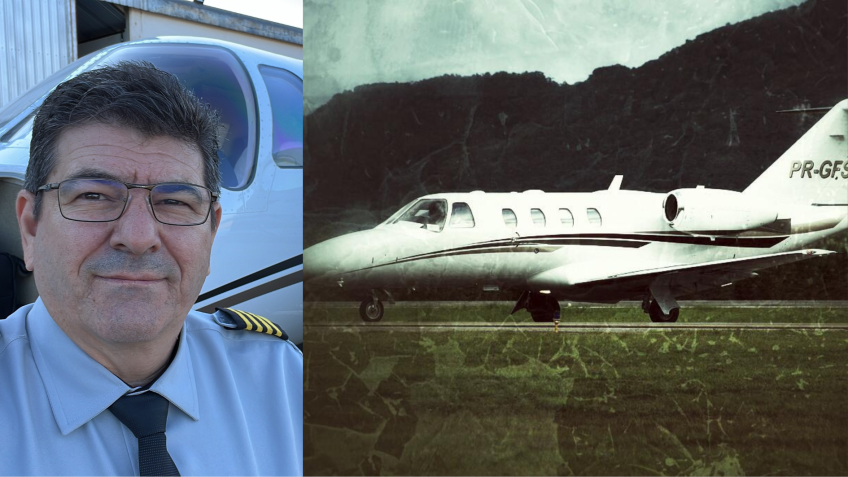 Piloto que morreu em acidente aéreo • Reprodução / Facebook