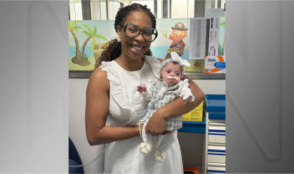 Liz Rodrigues nasceu prematura com 440g