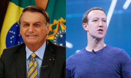 "Que alegria ver Zuck vir pro nosso lado", diz Bolsonaro sobre CEO da Meta