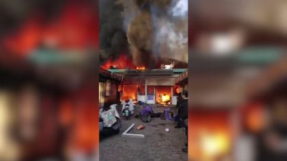 Incêndio em mercado na China deixou mortos